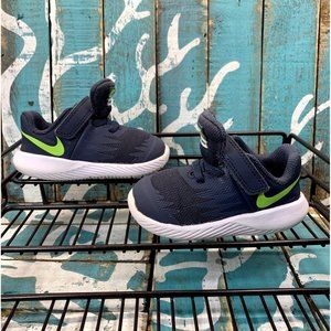 Nike Star Runner 2 Sneaker toddler size 5c blue/green Fold over strap